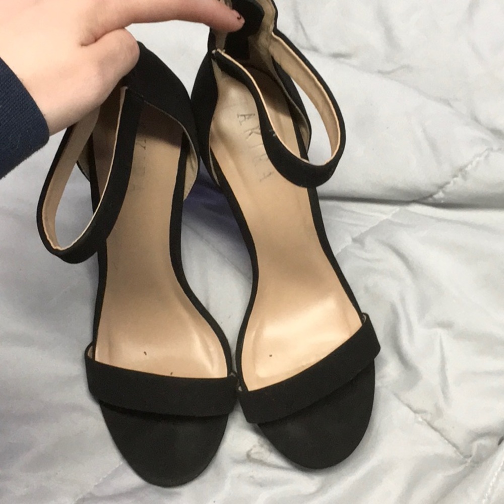AKira black heels size 7.5
